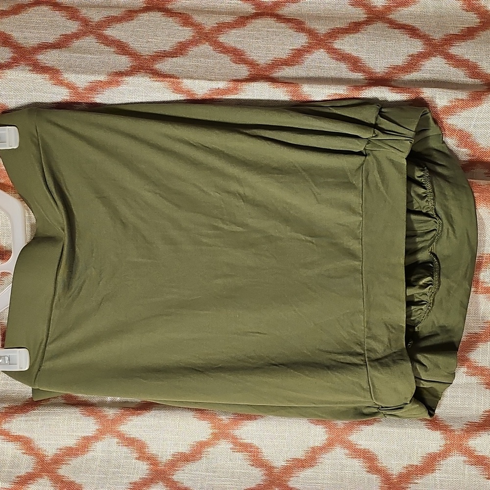 Olive Green Women's Skirt - Picture 3 of 3